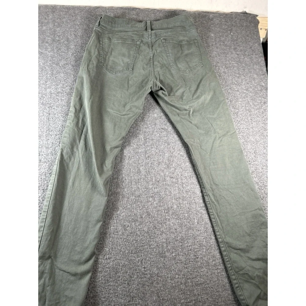 Flint and Tinder Pants Mens 31x32 Green Slim Fit Stretch Chino‎ Casual Cotton